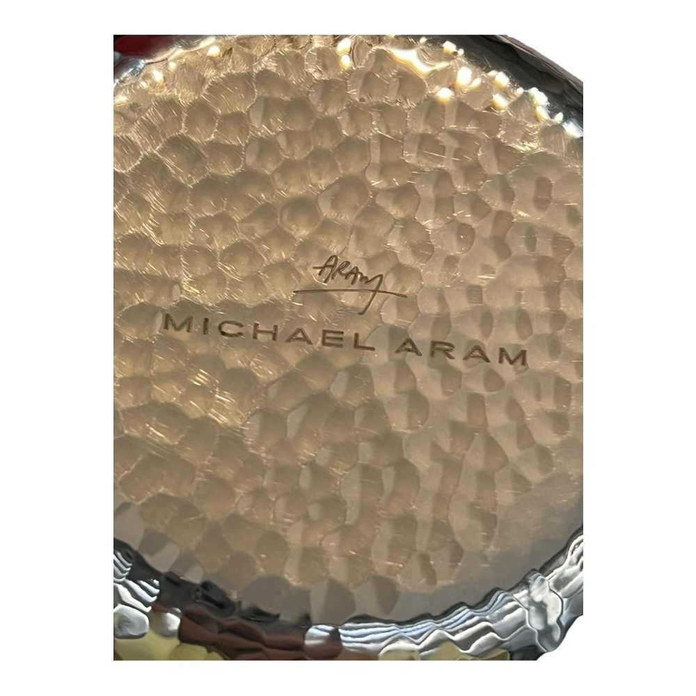 Michael Aram NWOT Gorgeous silver tone & bronze Clover Ring Catcher/Trinket tray - Picture 4 of 5